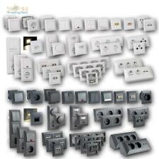 MILOS Schalter-Programm-Serie Steckdosen, Dimmer & Schalter mit Rahmen Unterputz comprar usado  Enviando para Brazil