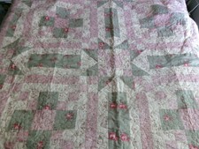 Máquina de bordar colcha de retalhos design de flor costurada Lg 69" x 68" comprar usado  Enviando para Brazil