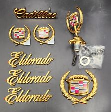 86 87 88 89 90 91 Cadillac Eldorado Juego completo de emblemas chapado en oro de 24 k de fábrica Nuevo de Lote Antiguo segunda mano  Embacar hacia Argentina