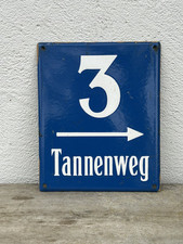 Tannenweg altes emailschild gebraucht kaufen  Kolbermoor