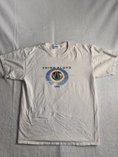 Camisa masculina vintage 2008 Pink Floyd Show Feel The Pulse Tour Think Floyd manchas L *, usado comprar usado  Enviando para Brazil