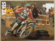 Folheto de vendas de motocicletas YAMAHA YZ125 c1975 #LIT-032047 comprar usado  Enviando para Brazil