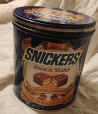 Lanchonetes vintage 1984 Snickers Mars lata de metal, usado comprar usado  Enviando para Brazil