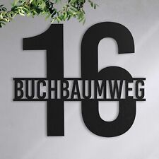 Straßenname hausnummer schwar gebraucht kaufen  Köln