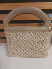 Borsa vintage beige usato  Padova