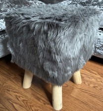Faux fur grey for sale  BURY