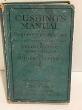 Cushing manual parliamentary for sale  Winfield