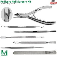 Usado, Kit de cirurgia de unhas podologia cortador de unhas encravadas conjunto de 7 cutículas comprar usado  Enviando para Brazil