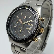 Seiko ANA LIMITED Flightmaster Pilot 7T92-0CF0 cronógrafo quartzo Japão #1634 comprar usado  Enviando para Brazil