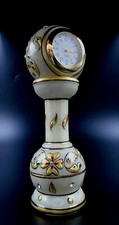 Usado, Relógio de mesa decorativo pintado à mão pintado de mármore branco pedestal comprar usado  Enviando para Brazil