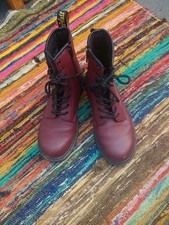 Martens boots burgundy for sale  CARNOUSTIE