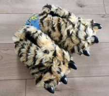 Chinelos de tigre divertidos listrados com garras pele sintética fofa tamanho P/M parte inferior antiderrapante comprar usado  Enviando para Brazil