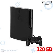 PS3 - Konsola Slim 320GB #czarna + kontroler stan bardzo dobry na sprzedaż  Wysyłka do Poland