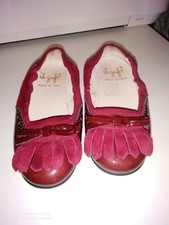 Girls burgundy leather for sale  LONDON