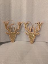 Wooden reindeer gold for sale  TROWBRIDGE