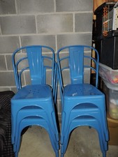 Blue bistro chairs for sale  Hayden