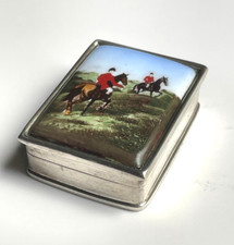 Silver pill box for sale  HOLMFIRTH
