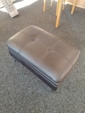 Brown leather puffet for sale  MANCHESTER