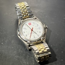 Usado, Vintage Wenger SAK Design Relógio de Data Militar Suíço 37mm Tamanho da Caixa FUNCIONA BEM!! comprar usado  Enviando para Brazil