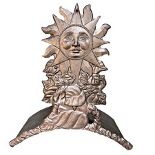 Suporte de parede para mangueira de jardim Sun, Lady Bug & Vines acabamento em latão ferro fundido comprar usado Suporte de parede para mangueira de jardim Sun, Lady Bug & Vines acabamento em latão ferro fundido comprar usado  Enviando para Brazil