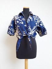 Blau creme muster gebraucht kaufen  Ergoldsbach