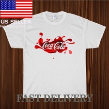 NOVA CAMISA LOGOTIPO COCA-COLA CAMISETA UNISSEX ENGRAÇADA AMERICANA EUA TAMANHO P-5XL, usado comprar usado  Enviando para Brazil