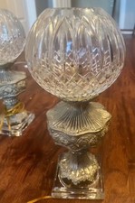 pair crystal lamps for sale  Mission