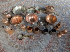 Enorme LOTE VINTAGE DE COBRE Itens de Cozinha, Shakers, Tigelas, Panelas Xícaras, Chá ETC  comprar usado  Enviando para Brazil