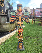 Totem pole wood gebraucht kaufen  Glees, Wassenach, Wehr
