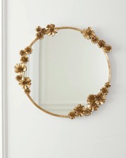 Round floral mirror for sale  Valparaiso