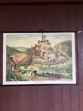 Schulwandkarte rollkarte ritte gebraucht kaufen  Porta Westfalica