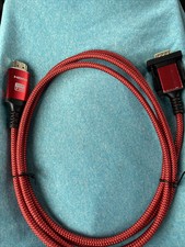 Usado, Cabo adaptador HDMI HDMI para VGA macho para macho banhado a ouro 6 pés trançado comprar usado  Enviando para Brazil