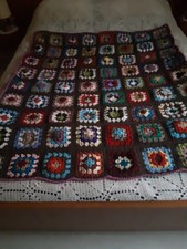 Plaid vintage crochet d'occasion  Commercy
