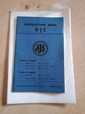 Ajs motorcycle instruction for sale  LONDON