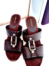 Pantoletten wedges braun gebraucht kaufen  Trier