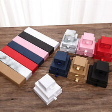 Jewelry Box Black White Drawer Box for Ring Necklace Packaging Earrings Gift Box comprar usado  Enviando para Brazil