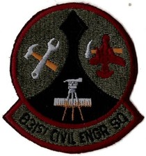 Usado, USAF 831º ESQUADRÃO DE ENGENHARIA CIVIL ADESIVO MILITAR comprar usado  Enviando para Brazil