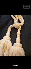 Cream rope curtain for sale  WATERLOOVILLE