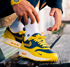 Nike Air Max 1 Prm Tokyo Midnight Granatowe Varsity Żółte Męskie Damskie Trampki, używany na sprzedaż  Wysyłka do Poland