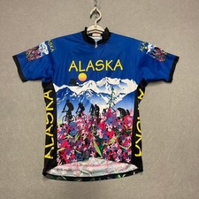 Camiseta masculina Alaska bicicleta grande azul 1/2 zíper colorida panorama manga curta comprar usado Camiseta masculina Alaska bicicleta grande azul 1/2 zíper colorida panorama manga curta comprar usado  Enviando para Brazil