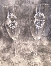 Bride groom etched for sale  Liberty