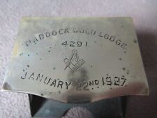 Masonic matchbox holder for sale  Shipping to Ireland