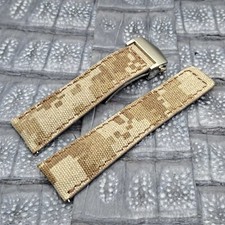 Pulseira de relógio de lona camuflagem digital 24 mm/20 mm moda militar comprar usado  Enviando para Brazil