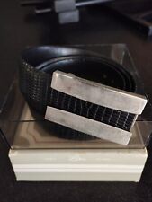 Ceinture cuir noir d'occasion  Waldighofen