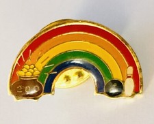 Broche arco-íris pote de ouro boliche 200 jogo emblema raro vintage (K22) comprar usado  Enviando para Brazil