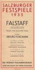 Opera programme 1935 for sale  LONDON