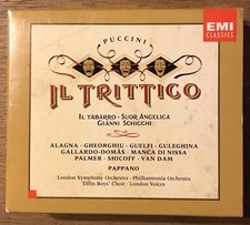 Puccini:Il Trittico/Tabarro/Angelica/Schicchi 3CD W/Booklet-7010 comprar usado  Enviando para Brazil