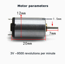 3V9500 RPM Silent Motor Mini Micro DC Motor 1220 Motor für Heimwerker Technik comprar usado  Enviando para Brazil