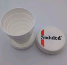 Taza de viaje plegable Sudafed vintage medicina publicidad recuerdos promocionales segunda mano  Embacar hacia Argentina