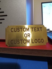 Engraved brass plate for sale  Ford